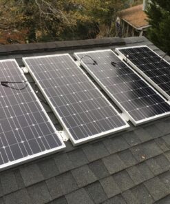 Renogy 2 Sets Solar Panel Mounting Z Brackets Lightweight Aluminum Corrosion-Free Construction for RVs, Trailers, Boats, Yachts, Wall and Other Off Gird Roof Installation, 2 Count 2 Sets Z Bracket 29 8160hfmRRmL