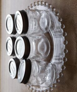 Smith's Mason Jars Mini Mason Jars set of 6 Chupito Shot Glasses with Lids - 2oz Per Shot Glass - For Parties, Arts and Crafts Storage, Drinks, Wedding Favors 64 81611WuKmXL