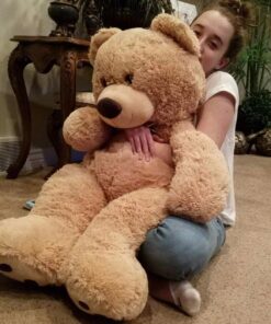JOON Huge Teddy Bear With Ribbon, Tan 30 816279wlN5L