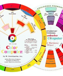 Grumbacher Computer Color Wheel, 8" dia.,White 3 8162MADqFGL
