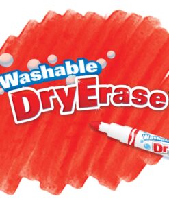 Crayola Washable Dry-Erase Fine Line Markers, 12 Classic Colors NonToxic Art Tools for Kids & Toddlers 3+ 21 8163ysXAzlL