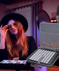 co2CREA Hard Travel Case Replacement for Novation Launchpad X Grid Controller/X Ableton Live 8x8 64 Backlit RGB Pads Grid Controller Launchpad X Grid / X Ableton Case 21 8164HbeJ9LL
