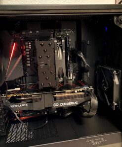 Fractal Design Meshify C - Compact Computer Case - High Performance Airflow/Cooling - 2X Fans Included - PSU Shroud - Modular Interior - Water-Cooling Ready - USB3.0 - Tempered Glass - Blackout Black Dark TG 61 8165yZWpWvL