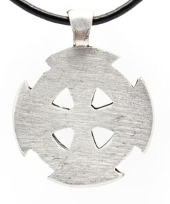 Trilogy Jewelry Pewter Solar Cross Celtic Irish Druid Pendant on Leather Necklace 4 81668yWLdOL