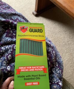 Mosquito Guard 12 Mosquito Repellent Sticks - 2.5 Hrs Protection 1ft, Natural Plant Based Citronella Incense Sticks -Outdoor Patio 20 8166Pt7xeqL