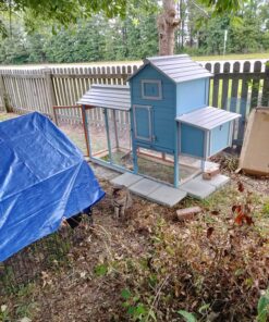 Best Choice Products 80in Outdoor Wooden Chicken Coop Multi-Level Hen House, Poultry Cage w/Ramps, Run, Nesting Box, Wire Fence, 3 Access Areas 48 8167N5HSLuL