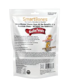 Alternative view of SmartBones Stuffed Twistz with Peanut Butter, Rawhide-Free Chews for Dogs Stuffed with Pork Flavor, 6 Twistz