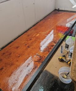 Epoxy Resin Promise Table Top 2-Part- 1 Gallon High Gloss (0.5 Gal Resin + 0.5 Gal Hardener) Transform Your DIY Projects with Crystal Clear Finish - Ideal for Bar Tables, Tabletops, Countertops & More 42 816Aiceq4AL