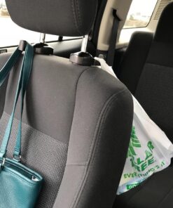 IPELY Universal Car Vehicle Back Seat Headrest Hanger Holder Hook for Bag Purse Cloth Grocery (Black -Set of 2) Black 47 816BXxaCQFL