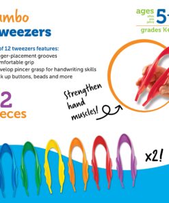 Learning Resources Jumbo Tweezers, Set Of 12, Sorting & Counting, Preschool Science, Homeschool, Toddler Fine Motor Skill Development, Christmas Gifts for Kids 20 816CcZ3csL