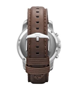 Fossil Grant Men's Watch with Chronograph Display and Genuine Leather or Stainless Steel Band Silver, Brown 22 816Cq6XzRsL