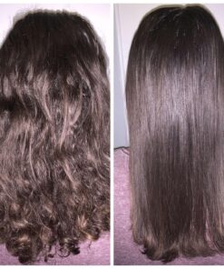 Enhanced Ceramic Hair Straightener Brush by MiroPure, 2-in-1 Ionic Straightening Brush with Anti-Scald Feature, Auto Temperature Lock & Auto-Off Function (Black) 83 816D0GgtCL