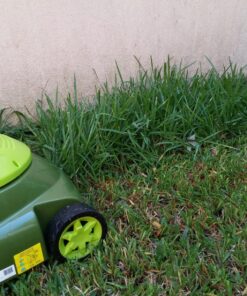 Sun Joe MJ401E 14-Inch 12-Amp Electric Lawn Mower w/Collapsible Handle for Storage, 3-Position Height Control, 10.6-Gallon Bag, Green Original Version 42 816Egtg4HrL