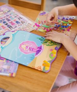 Alternative view of Melissa & Doug Puffy Sticker Activity Books Set: Dress-Up, Princess, Mermaid - 208 Reusable Stickers - Dress Up Doll Stickers, Restickable Puffy Sticker Books For Kids Ages 4+- FSC-Certified Materials