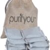 100% Natural Bamboo Charcoal Air Purifying Bag - Set of 12 Carbon Filters, Deodorizer Bags, Odor Absorber for Diaper Pail, Trash, Shoes, Closets, Cars, Fridge, Pets House, Kitchen, Home by purifyou 27 816FEJIrzUL