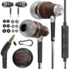 Symphonized Wired Earbuds with Microphone - 90% Noise Cancelling Ear buds with Wire, Corded In-Ear Headphones, Plug In Earphones with Mic (3.5mm Jack) Black 15 816FFvMRiQL