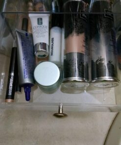 iDesign BPA-Free Plastic 3-Drawer Vanity Organizer - 6.5" x 6.5" x 6.5", Clear 43 816FkEuP76L