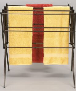 Household Essentials 5175 Collapsible Expandable Metal Clothes Drying Rack, Antique Bronze, STORAGE 18 816GaIFtbdL