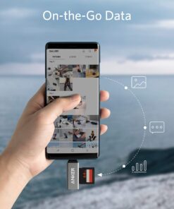 Anker SD Card Reader, 2-in-1 USB C Memory Card Reader for SDXC, SDHC, SD, MMC, RS-MMC, Micro SDXC, Micro SD, Micro SDHC Card, and UHS-I Cards 28 816GpUO9x9L