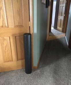 ProsourceFit High Density Foam Rollers 12 - inches long, Firm Full Body Athletic Massage Tool for Back Stretching, Yoga, Pilates, Post Workout Muscle Recuperation, Black 36"H x 6"D 53 816HjoJ2qeL