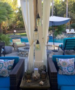 Quart Open Bottom Mason Jar Pendant Lamp - Rustic Brown 32 816J6gwffRL