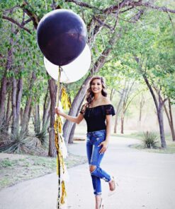 Pmu 36 Inch Latex Balloon Black (Premium Helium Quality) Pkg/6 31 816KOAeUwhL