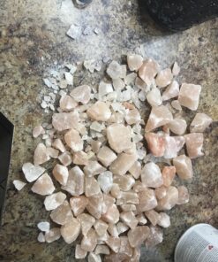 CRYSTAL DECOR Himalayan Pink Salt Lamp Basket & Dimmer Cord Bulb Flanigan1 29 816KRr2zW L