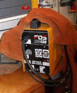 Goplus 110V MIG 130 Welder Flux Core Welding Machine, No Gas Welding Machine with Electrode Holder Face Shield (Orange) 49 816Lfq8L0VL