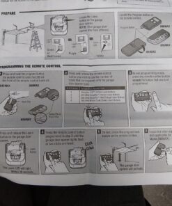 LiftMaster 890max Mini Key Chain Garage Door Opener Remote, 2.5" Long x 1.25" Wide x 1/2" Thick, Black with Gray Buttons 27 816PErUN5FL