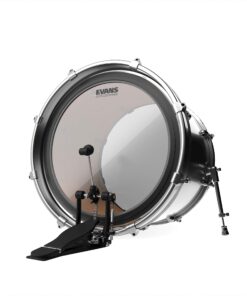Evans EMAD2 Clear Bass Drum Head, 20” – Externally Mounted Adjustable Damping System Allows Player to Adjust Attack and Focus – 2 Foam Damping Rings for Sound Options - Versatile for All Music Genres 20-inch 7 816Q3YcJffL
