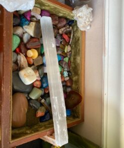 Selenite Stick 6 to 8.5 Inches long, 1 to 2 inches wide, white healing stone, strong protection powers 47 816QbiuMoTL