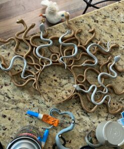 ValeforToy Rubber Snake,14 Inch Snake Toy Set(6 Pack),Super Stretches Material TPR, Realistic Fake Snake Figure Keep Bird Away Bathtub Garden Rainforest Reptile Toy 27 816Qg3zbDKL