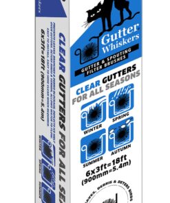 Gutter Whiskers Gutter Guard, 18-Foot Pack, Contains 3ft x 4.1in, 6 Pack 8 816R90aBacL
