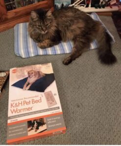 K&H Pet Products Heated Pet Bed Warmer Waterproof Pet Heating Pad for Cat Beds and Dog Beds, Tan Large 33 816SGRGtZpL
