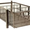 DecoBros Mesh Cabinet Basket Organizer with Split Card, Bronze (Medium - 9.4 x 15.3 x 5) Medium - 9.4 x 15.3 x 5