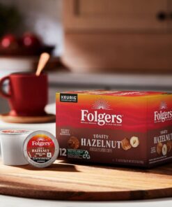 Folgers Toasty Hazelnut Flavored Coffee, 72 Keurig K-Cup Pods 11 816Ss wn4cL