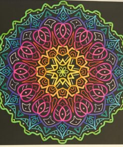 Glowing Mandalas: Coloring Book for Adults 63 816T9TfsZ6L
