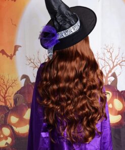 Rbenxia Curly Cosplay Wig Long Hair Heat Resistant Spiral Costume Wigs Anime Fashion Wavy Curly Cosplay Daily Party Brown 32" 80cm Bown 26 816UZ8HuHGL