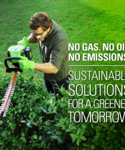 Greenworks Pro 80V 26" Cordless Hedge Trimmer, Tool Only, Battery Powered, Green 3/4" Cut (Tool Only) 27 816UZ8S9mJS