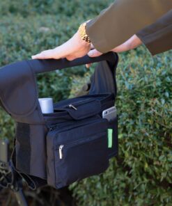 Ethan & Emma Universal Stroller Organizer - Elevate Your Experience w/Insulated Cup Holders, Diaper Storage, Secure Straps, Detachable Bag, Pockets for Phone, Keys, Toys. Smart Parenting Black 42 816VxxMutXL