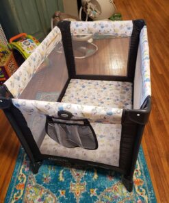 Graco Pack and Play Portable Playard, Push Button Compact Fold, Carnival Pack N Play 41 816Vy8vUxWL
