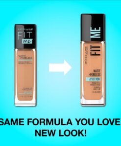 Maybelline Fit Me Matte + Poreless Liquid Oil-Free Foundation Makeup, Natural Ivory, 1 Count (Packaging May Vary) 1.0 Fl Oz (PACK OF 1) 112 NATURAL IVORY 19 816Z80eMRL 2