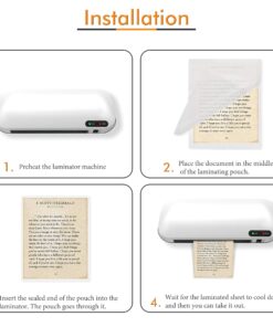 TYH Supplies 100 Pack 5x7 Inch Thermal Laminating Sheets | 5 Mil Hot Glossy Recipe Card Photo Size Laminating Pouches | Heavy Duty Lamination Pockets with Round Corners 16 816asHmIcL