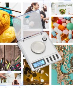 AMERICAN WEIGH SCALES Gemini 20 - Portable Precision Digital Milligram Scale 20g x 0.001g (Silver) AWS Series 100G Silver 23 816bnXZMLbL