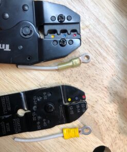 TITAN 11477 Ratcheting Wire Terminal Crimper Tool for Insulated Terminals, Fixed Jaw Crimper Fixed Jaw Crimper for Insulated Terminals 42 816c2r1Q7ZL