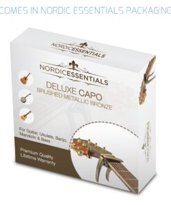 Nordic Essentials Guitar Capo Deluxe with Carrying Pouch - Brushed Metallic Bronze 25 816cCcWBgpL