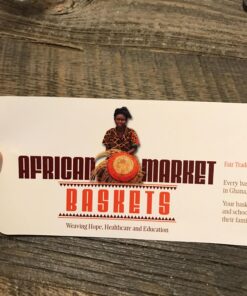 AFRICAN MARKET BASKET African Round Basket, 1 EA 65 816cJXpDUJL 1