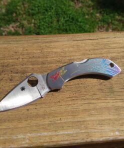 Spyderco Dragonfly Signature Tattoo Knife with 2.32" VG-10 Steel Blade and Durable Stainless Steel Handle - PlainEdge - C28PT 17 816f79ZQPrL