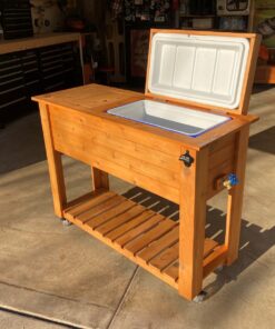 Alternative view of Coleman Chiller Series 48qt Insulated Portable Cooler, Hard Cooler with Ice Retention & Heavy-Duty Handles, Great for Camping, Tailgating, Beach, Picnic, Groceries, Boating & More Blue