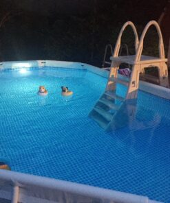 Intex Underwater LED Magnetic Above Ground Wall Pool Light with Magnetic Transmitter and 4 Different Color Options, Multicolor/White Wall Light 51 816gqwnlLuL